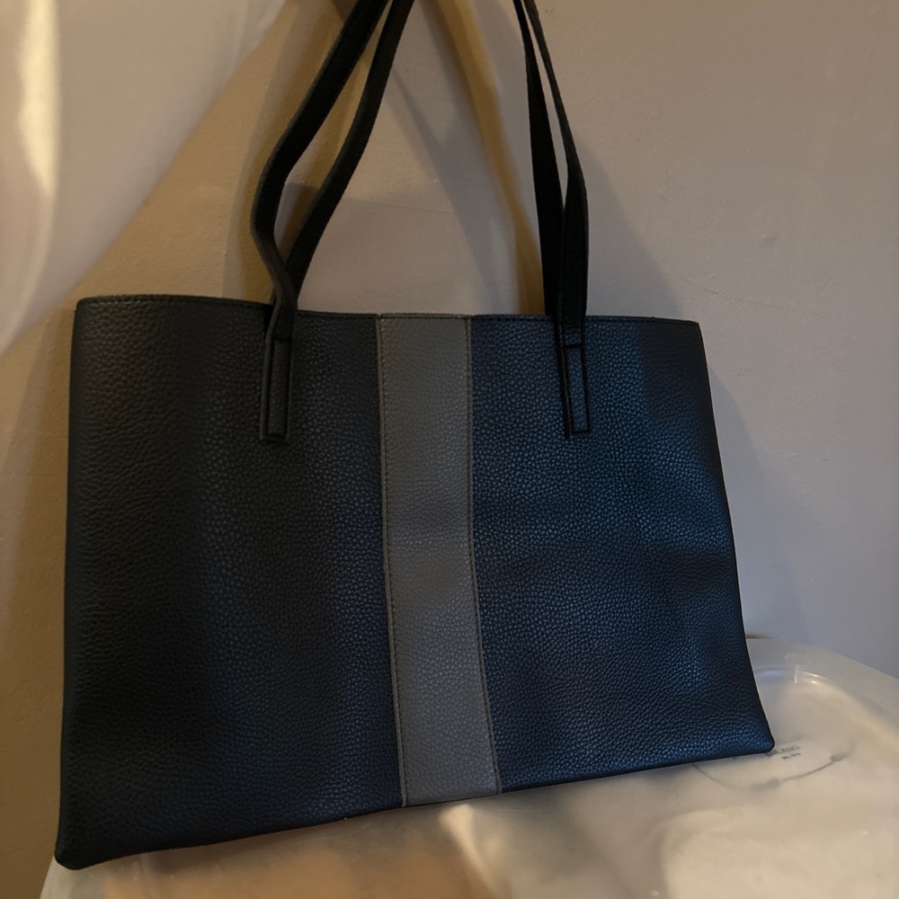 Elegant Black and Gray Tote Bag